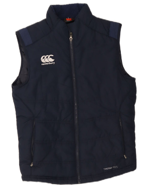 Canterbury Herre grafisk polstret Gilet UK 34 XS Navy Blue Polyester