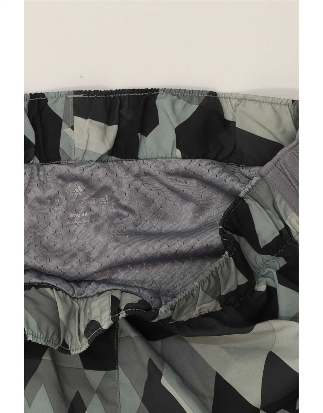 Adidas Dame Sports Shorts UK 14 Medium Grå Geometrisk
