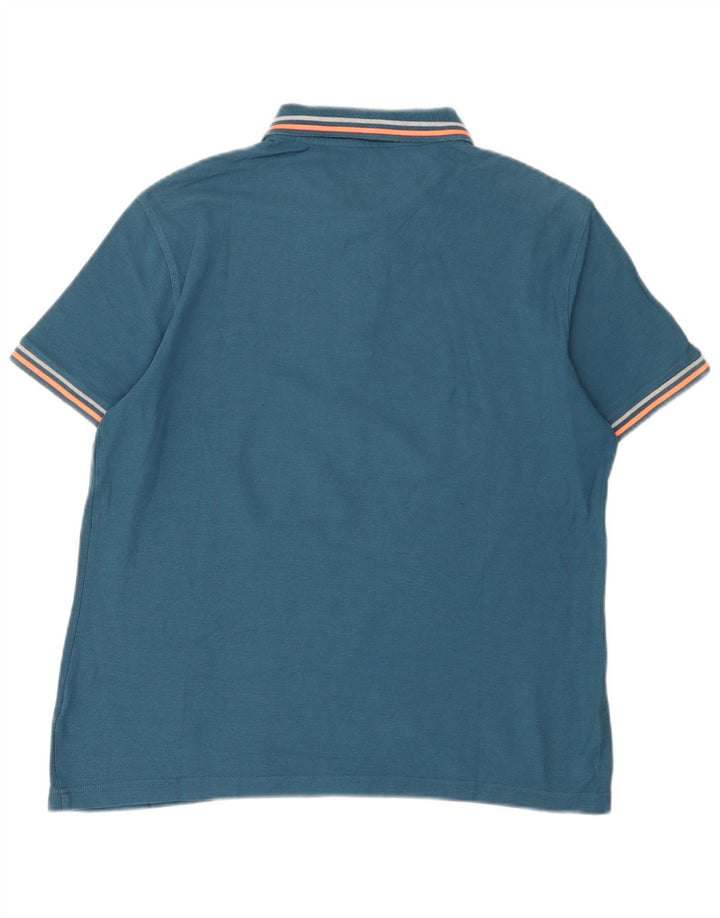 Lotto Herre Polo Shirt Large Blue Colourblock