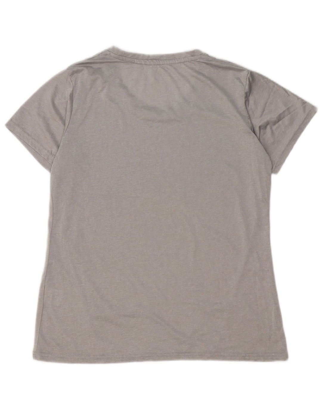 REEBOK Dame T-Shirt Top UK 16 Large Grå Polyester
