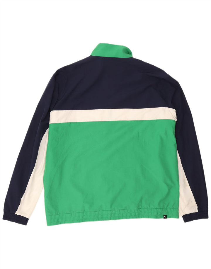Puma Træningsdragt til mænd Topjakke 2XL Marineblå Colourblock Polyester
