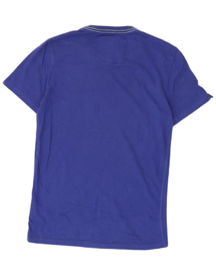 Superdry Grafisk T-shirt top til mænd, lille blå bomuld