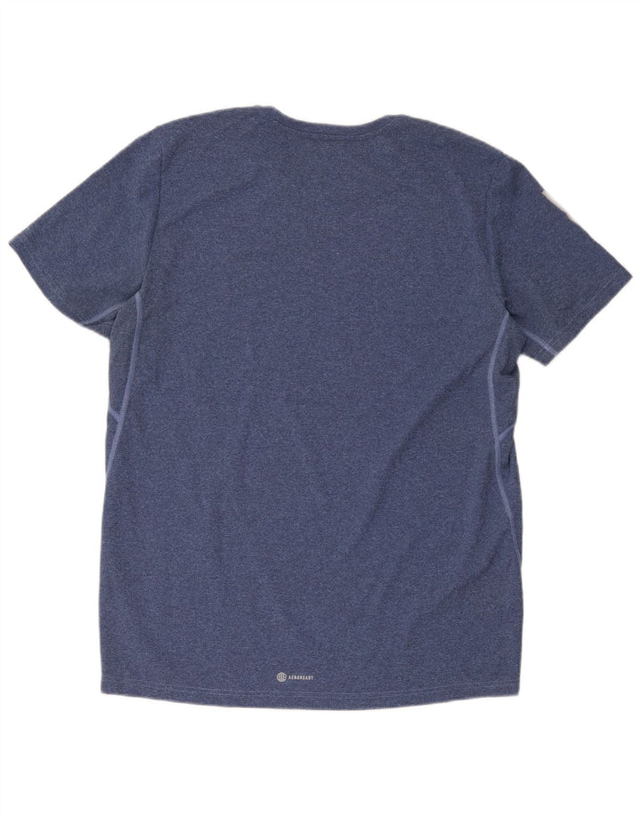 Adidas Herre Aeroready Regular Fit T-Shirt Top Stor Blå