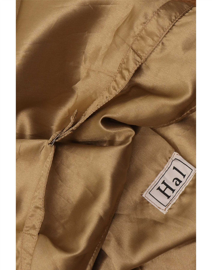 Vintage herre ruskindsvest Medium Beige Colourblock