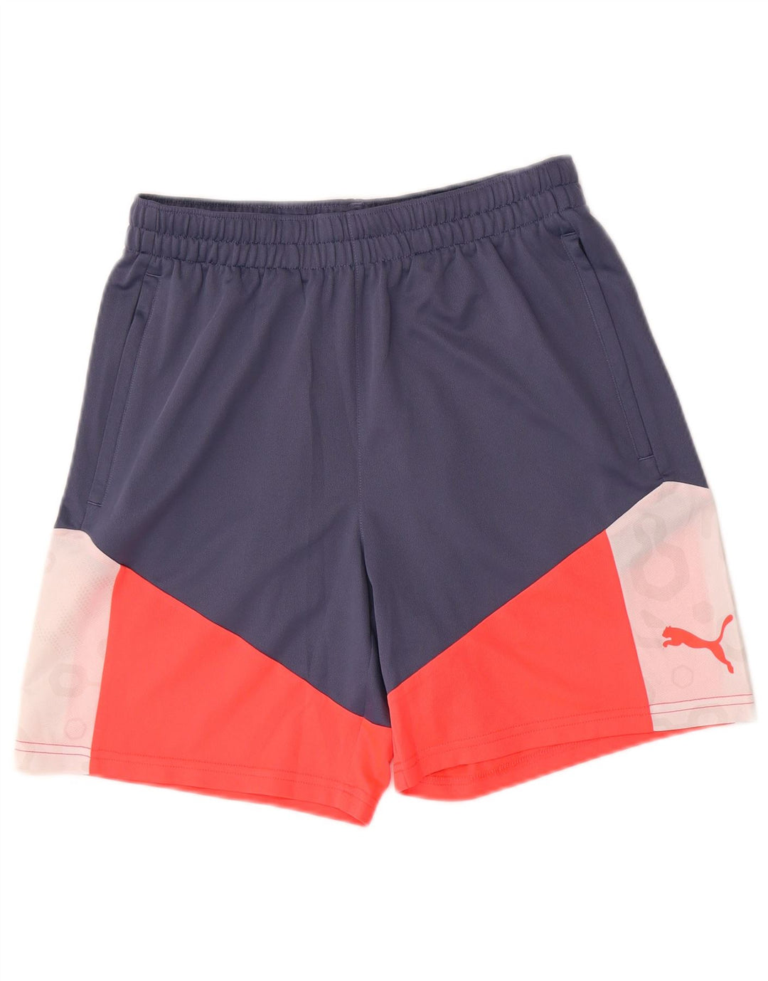 Puma Herre grafiske sportsshorts Medium Blue Colourblock