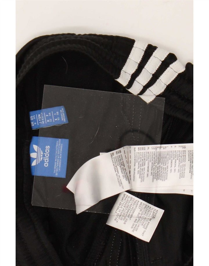Adidas Womens Crop træningsdragt Bukser UK 6 XS Sort Polyester