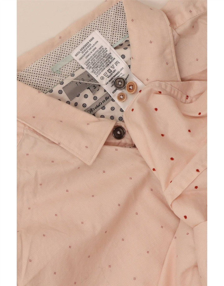 Ted Baker herreskjorte str. 3 Medium Pink plettet bomuld