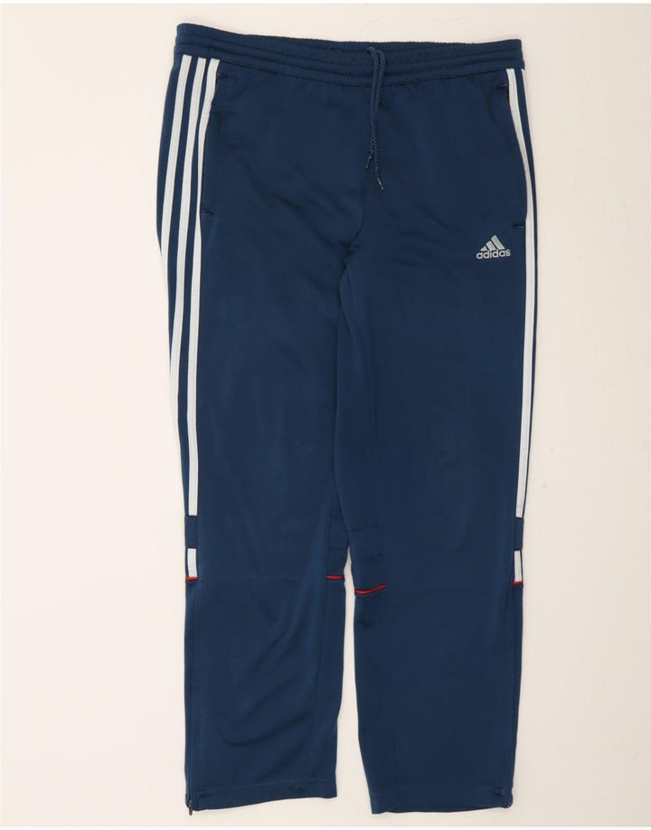 ADIDAS Mens Tracksuit Trousers Large Navy Blue Polyester Vintage Adidas and Second-Hand Adidas from Messina Hembry 