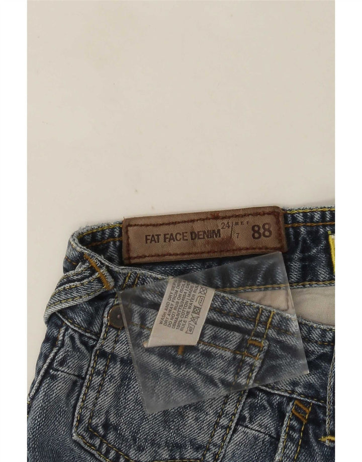 Fat Face Herre Jeans med brede ben W30 L29 Blå Bomuld
