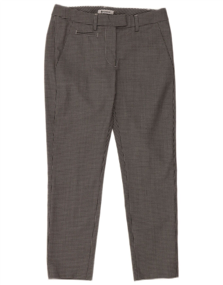 Dondup Slim Chino Bukser til kvinder W29 L26 Sort Houndstooth Acetate