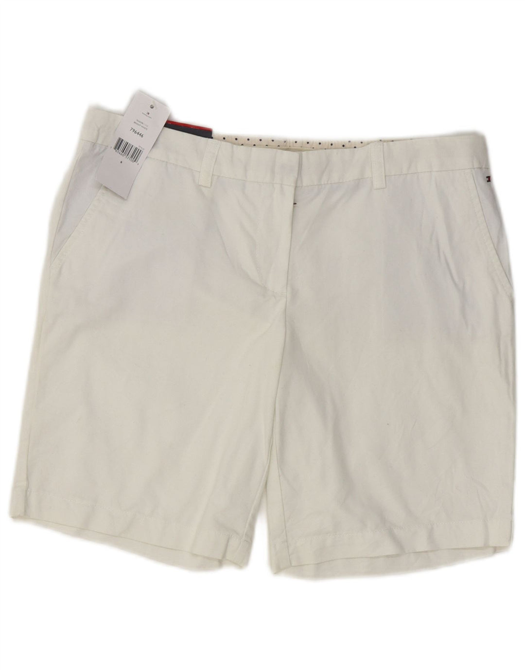 Tommy Hilfiger Chino Shorts til kvinder US 8 Medium W32 Hvid Bomuld