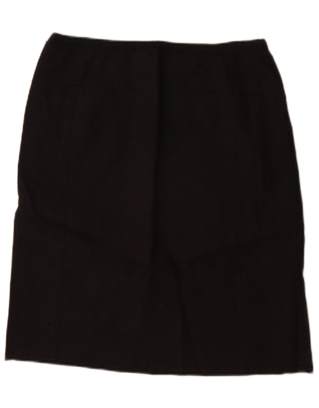Stiksav lige nederdel til kvinder UK 12 Medium W28 sort linned