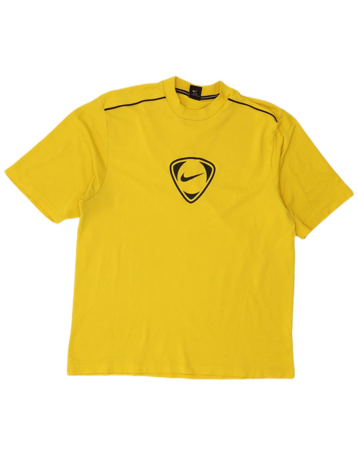 Nike grafisk T-shirt top til mænd UK 47/48 2XL gul polyester