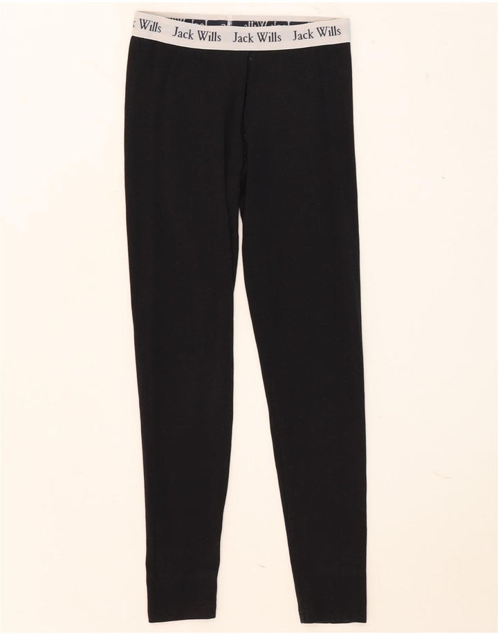 Jack Wills Kvinders Grafiske Leggings UK 8 Small Black Colourblock Modal