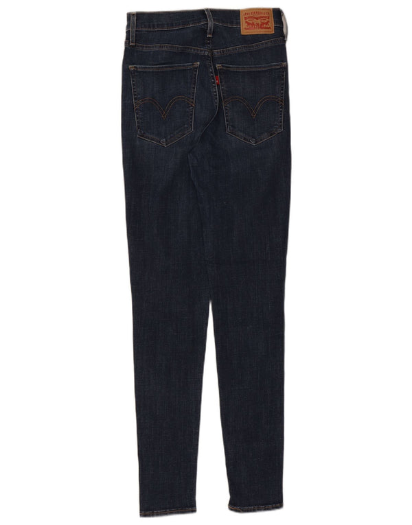 Levi's Dame Mile High Super Skinny Jeans W27 L30 Marineblå Bomuld