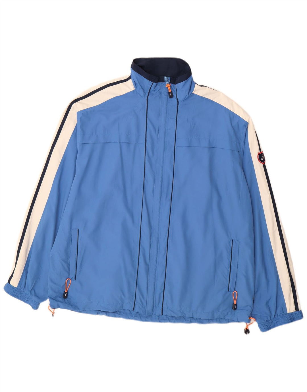 Asics Træningsdragt til mænd Topjakke 2XL Blå Colourblock Polyester
