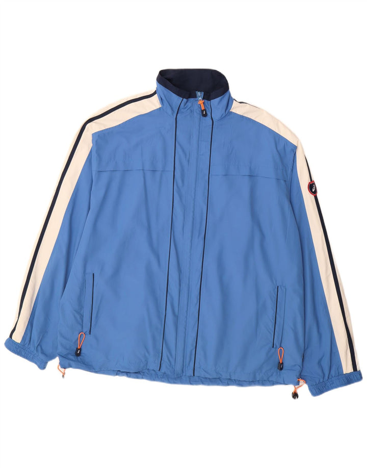 Asics Træningsdragt til mænd Topjakke 2XL Blå Colourblock Polyester