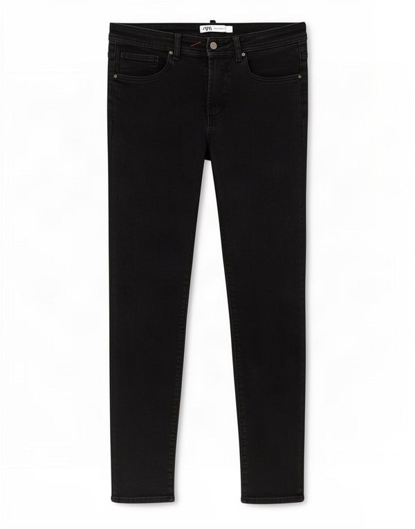 Zara Herre Skinny Jeans EU 38 Small W30 L27 Sort Bomuld