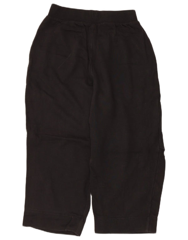 Cos Dame Capri Træningsdragt Bukser UK 10 Small Black Bomuld