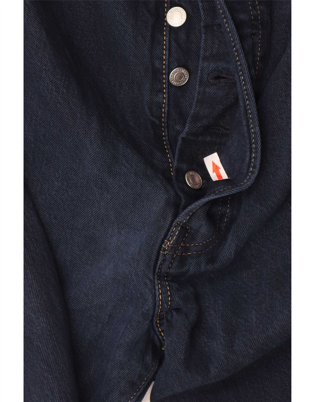 Levi's Herre 501 Straight Jeans W42 L32 Marineblå