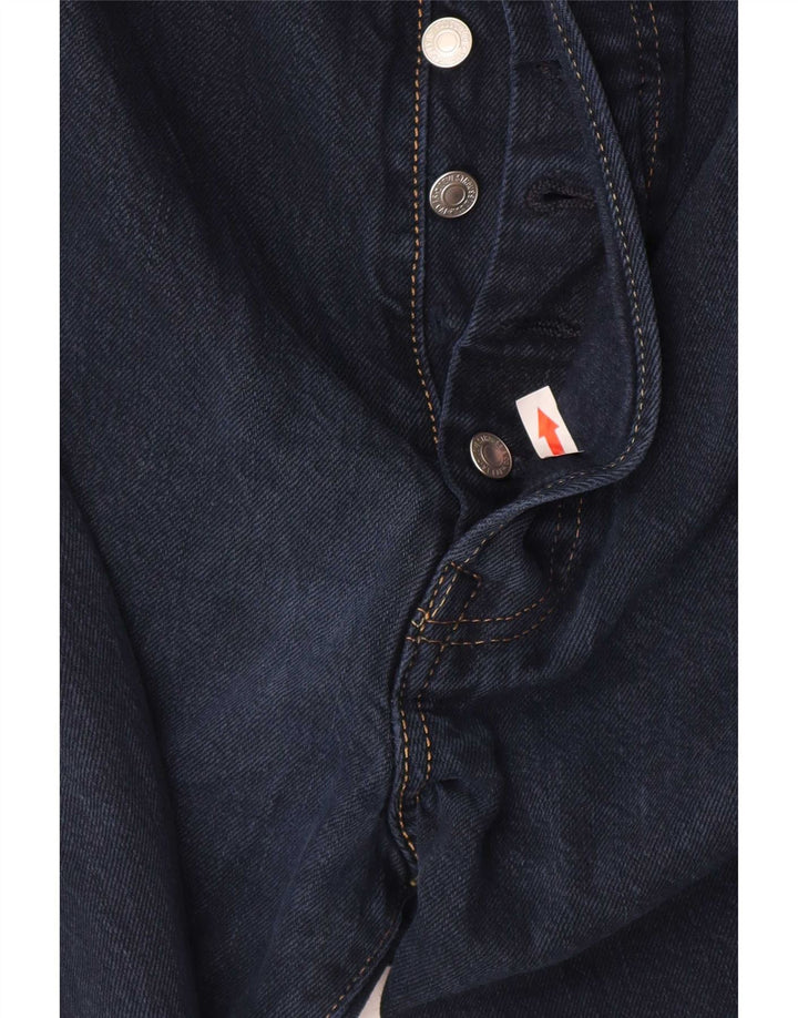 Levi's Herre 501 Straight Jeans W42 L32 Marineblå
