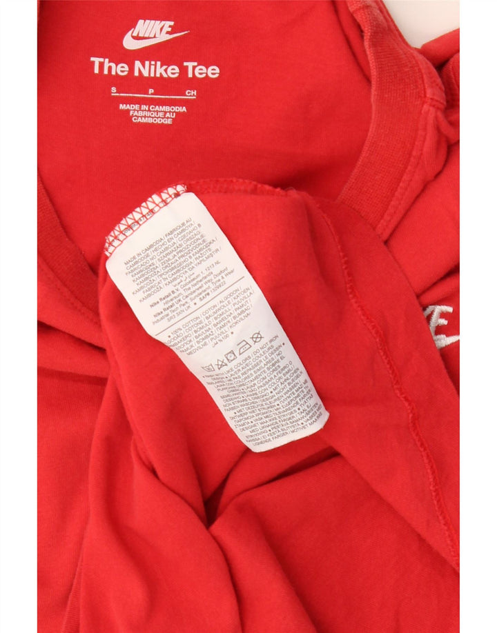 NIKE Mens T-Shirt Top Small Red Cotton Vintage Nike and Second-Hand Nike from Messina Hembry 