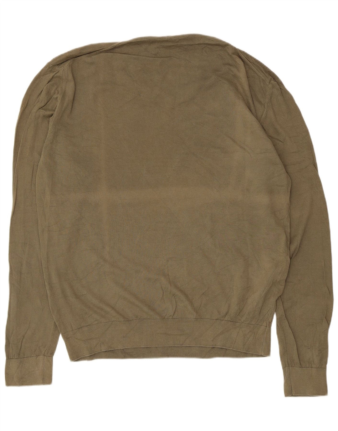 Trussardi Jeans Herre V-hals sweater Stor Khaki