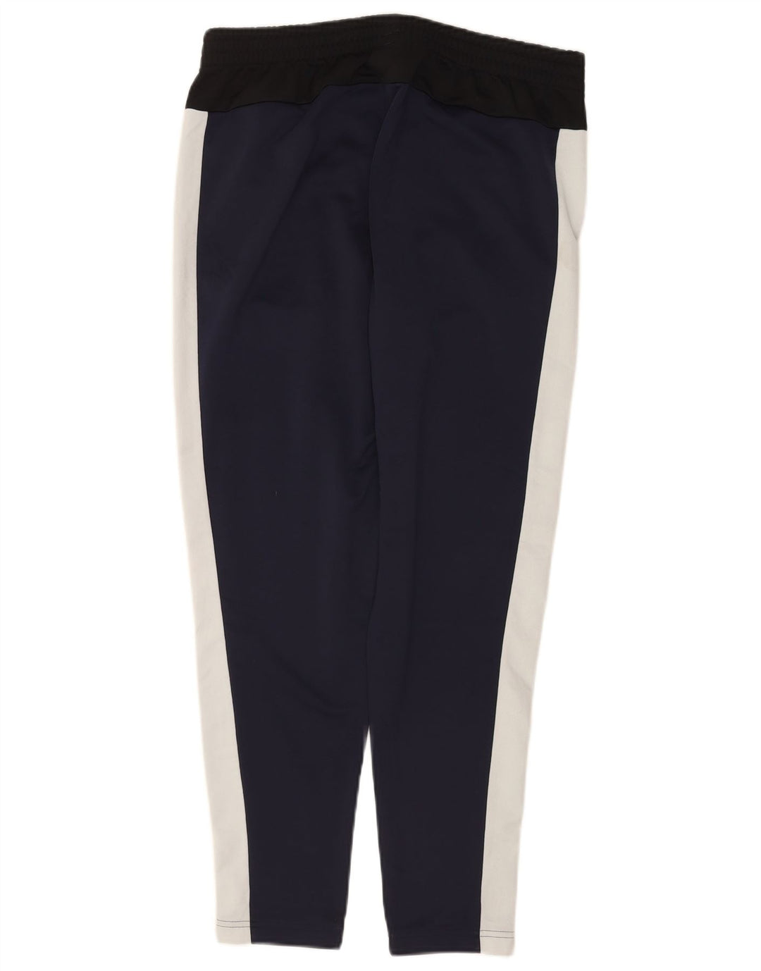 Adidas Dame Leggings UK 14 Medium Navy Blue Colourblock Polyester