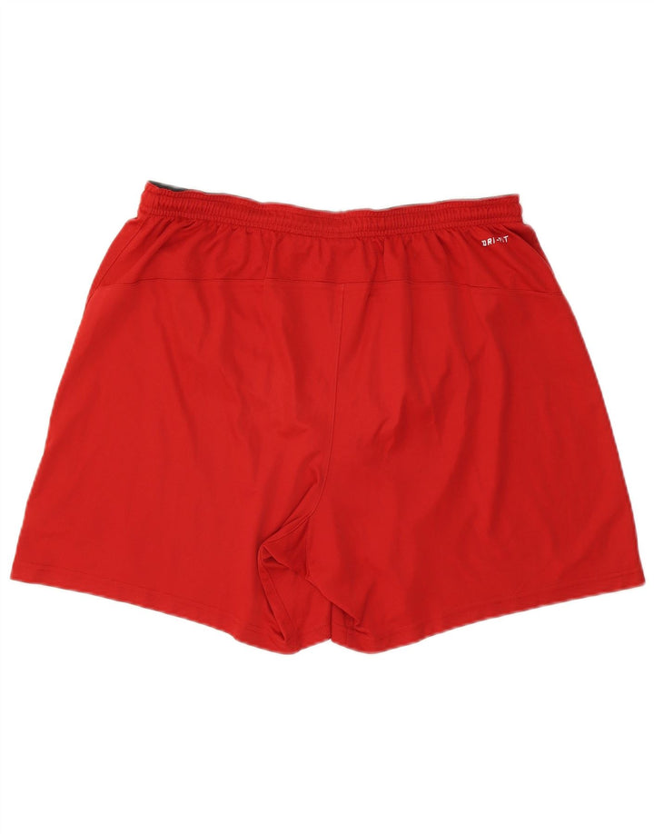 Nike Herre Dri Fit Sportshorts XL Rød Colourblock Polyester