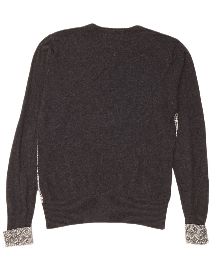 GUESS BY MARCIANO Dame V-hals sweater UK 10 Small Black Check