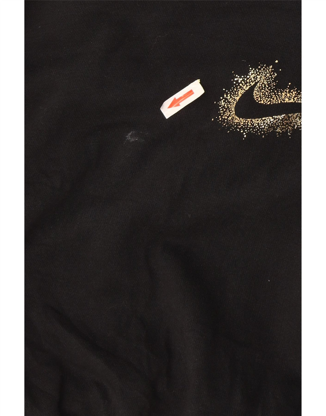 Nike Dame Crop Oversized Hoodie Jumper UK 10 Small Black