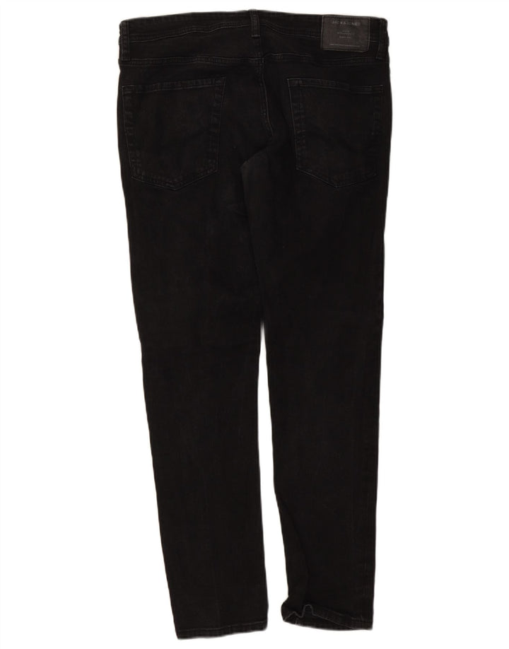 Jack & Jones Herre GLENN Slim Jeans W36 L32 Sort Bomuld