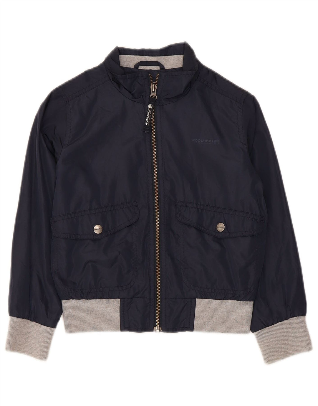 WOOLRICH Bomberjakke til drenge 5-6 år Navy Blue Colourblock