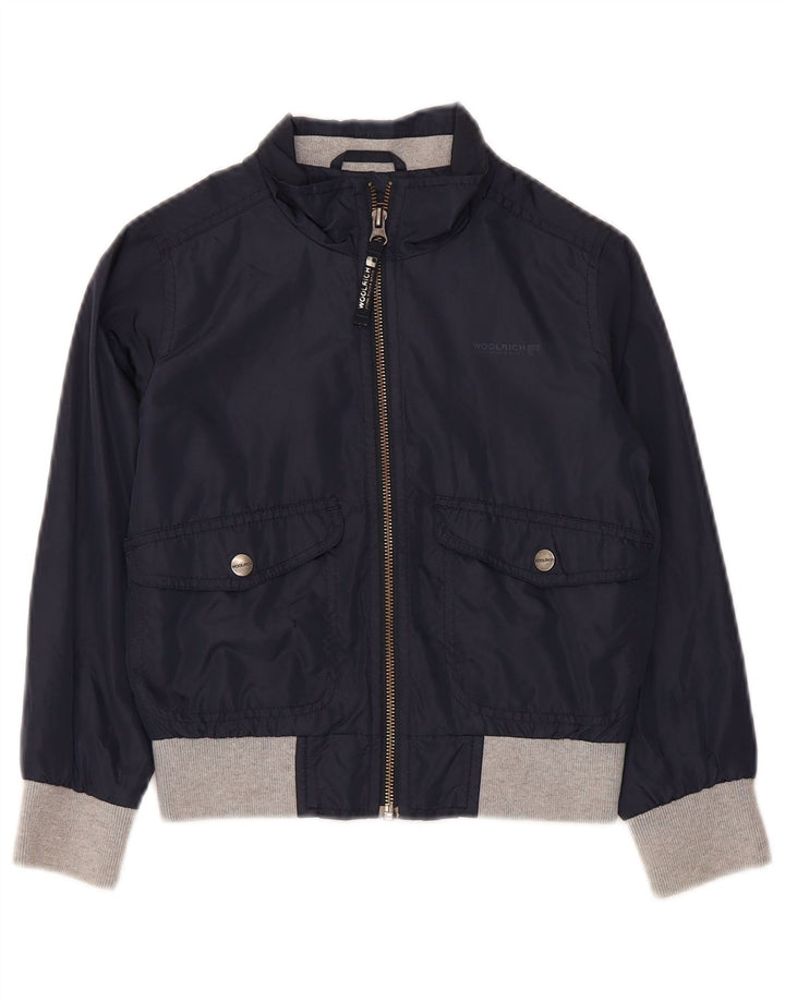 WOOLRICH Bomberjakke til drenge 5-6 år Navy Blue Colourblock