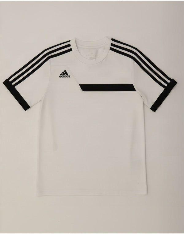 Adidas Boys Climacool T-Shirt Top 13-14 år Hvid Colourblock Polyester