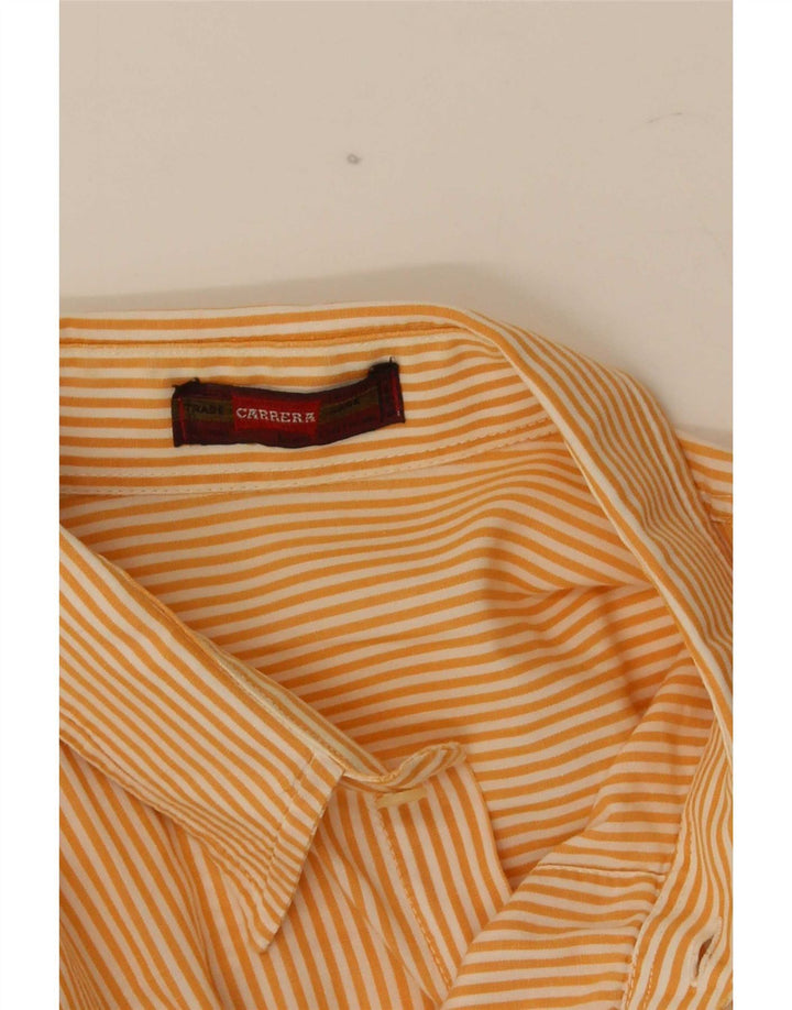 Carrera herreskjorte stor orange nålestribe