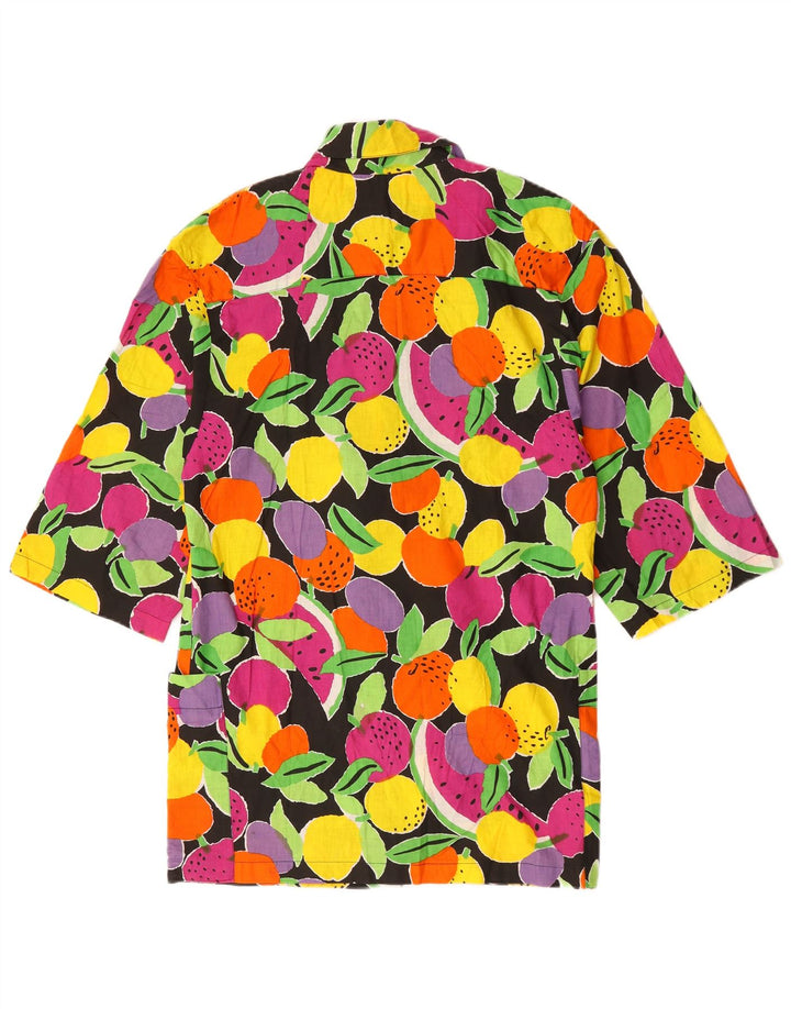 Vintage kvinders 3/4-ærmede kappekjole IT 42 Medium Multicolored Floral