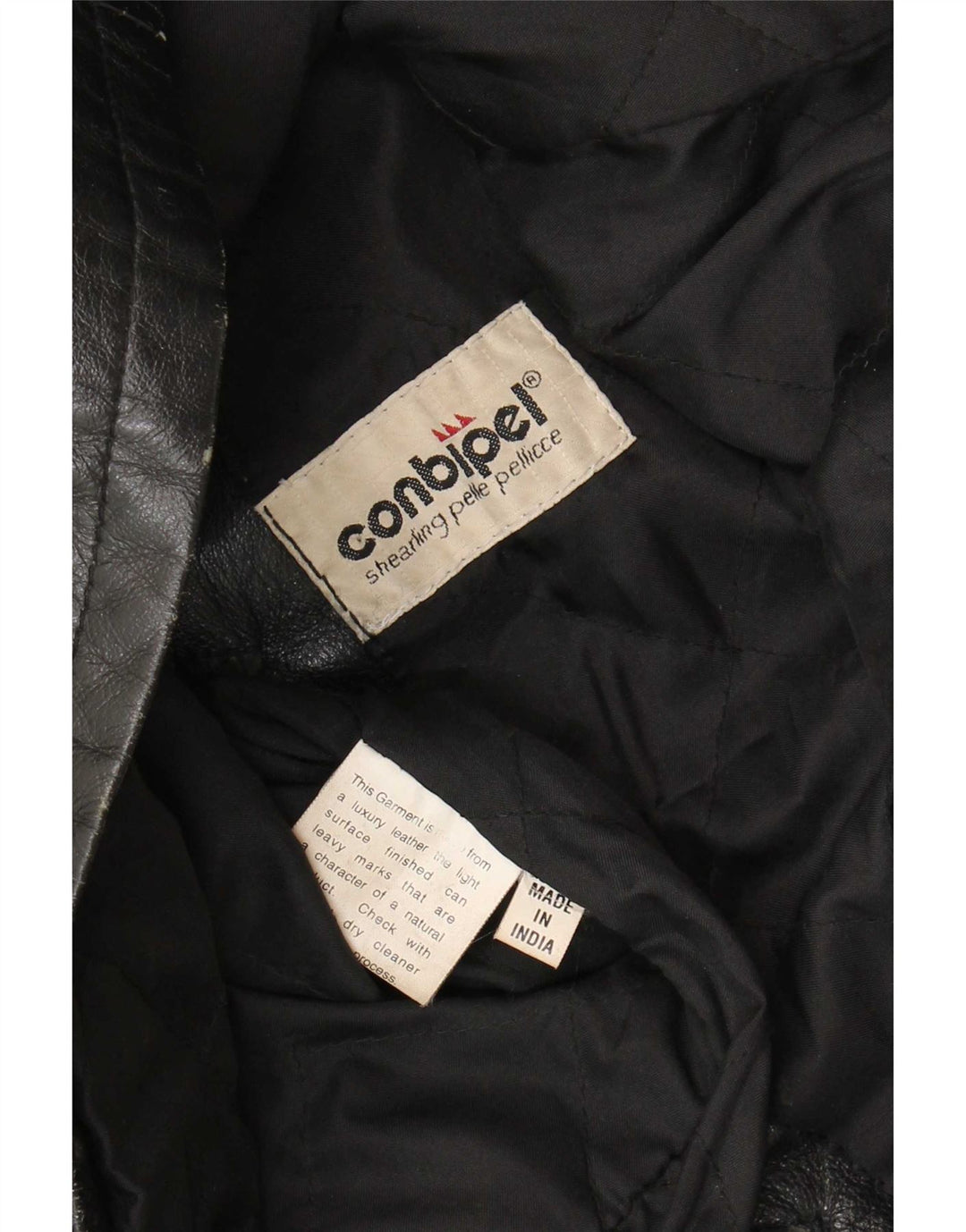 Conbipel Herre Læderjakke UK 40 Large Sort