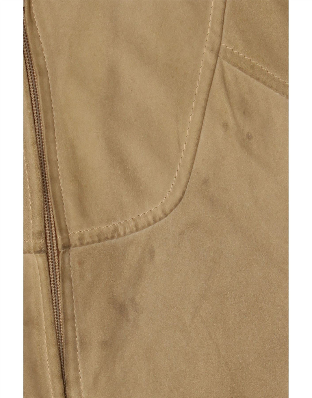 Vintage herre ruskind bomberjakke UK 38 Medium Beige