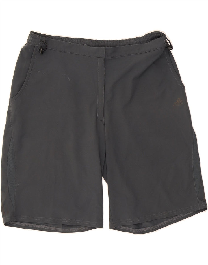 ADIDAS Womens Chino Shorts UK 18 XL W36  Grey Polyester Vintage Adidas and Second-Hand Adidas from Messina Hembry 