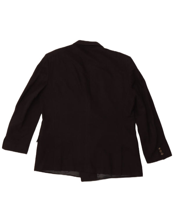 UNGARO Herre dobbeltradet blazerjakke UK 40 Large Navy Blue