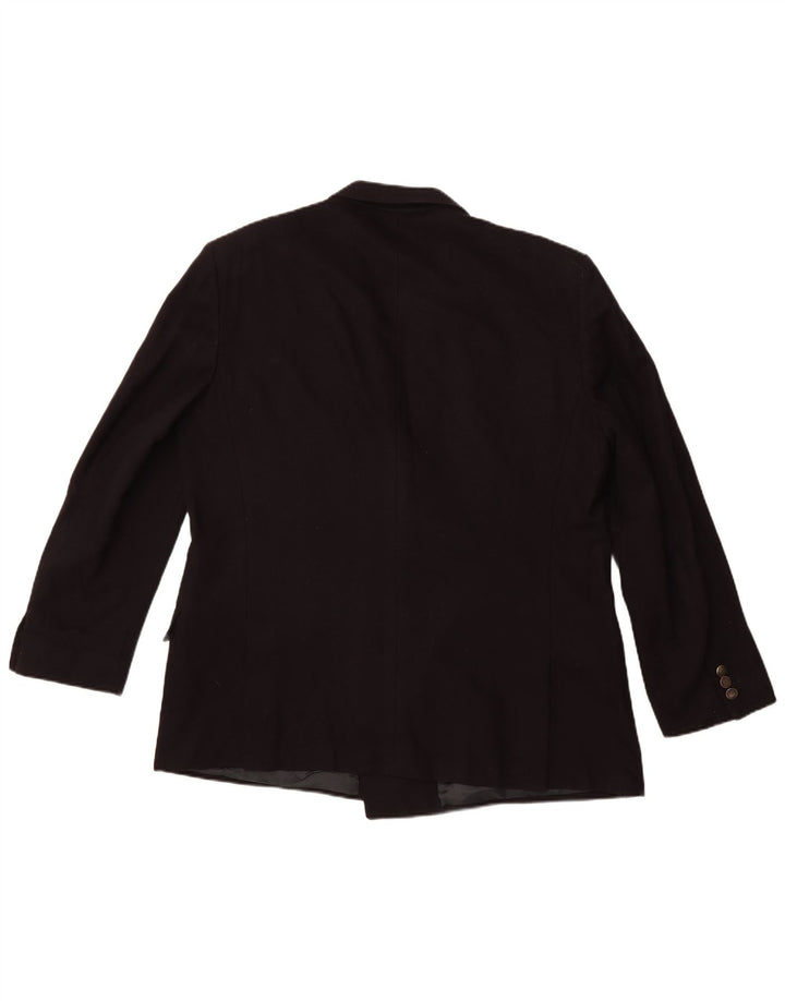 UNGARO Herre dobbeltradet blazerjakke UK 40 Large Navy Blue