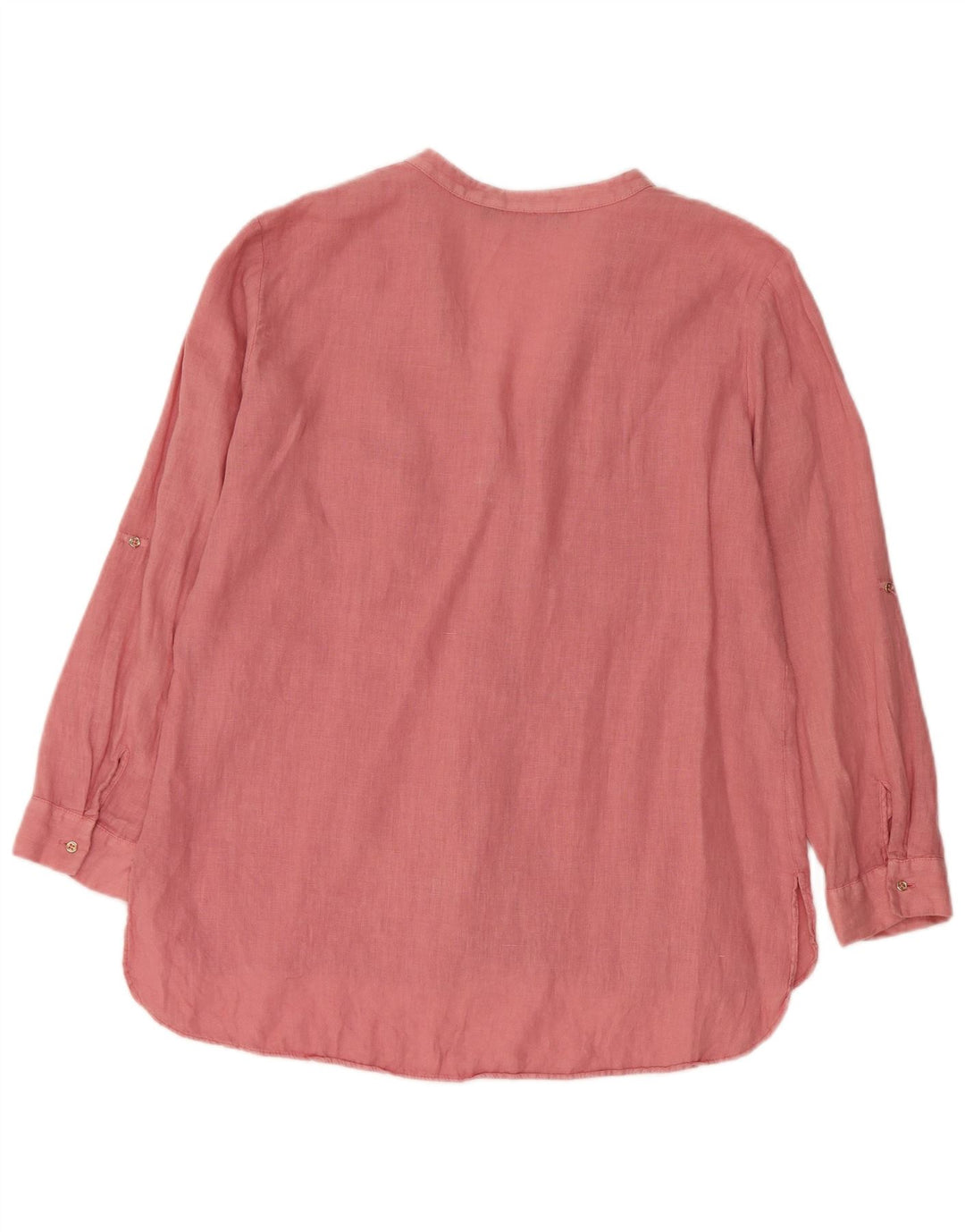 ZARA skjortebluse med 3/4 ærmer til kvinder UK 16 Large Pink