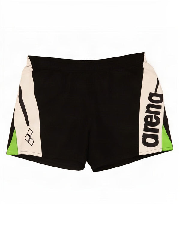 Arena Mens Graphic Swimming Shorts XL Black Colourblock Polyester