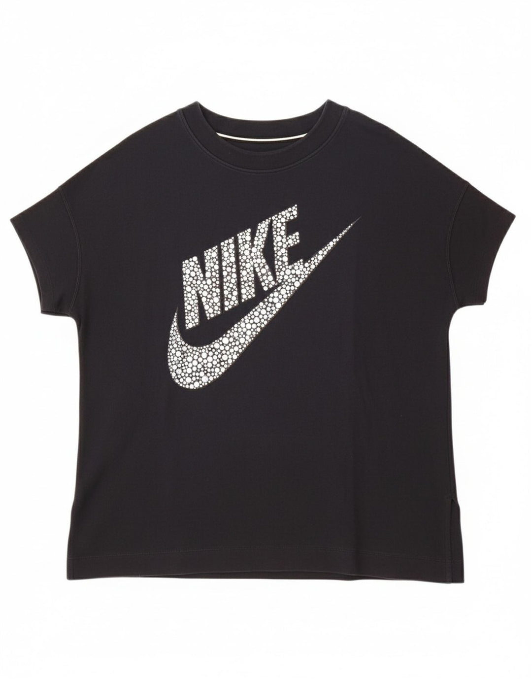 NIKE Mens Graphic T-Shirt Top XL Black Cotton