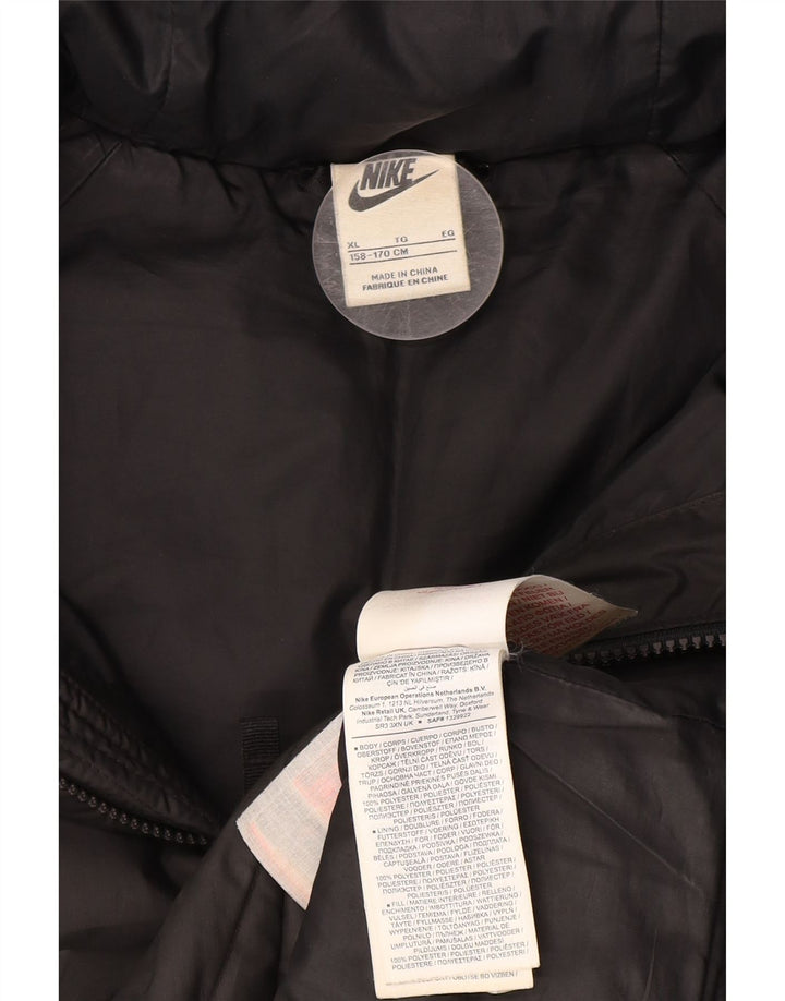 Nike drenge hættepolstret jakke 13-14 år XL sort polyester