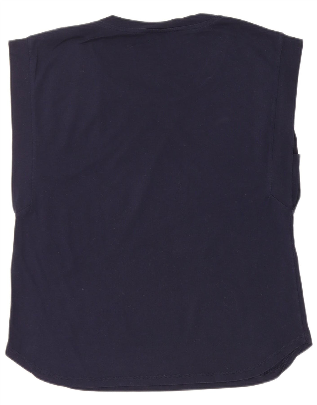 Benetton Damevest Top UK 12 Medium Navy Blue Bomuld
