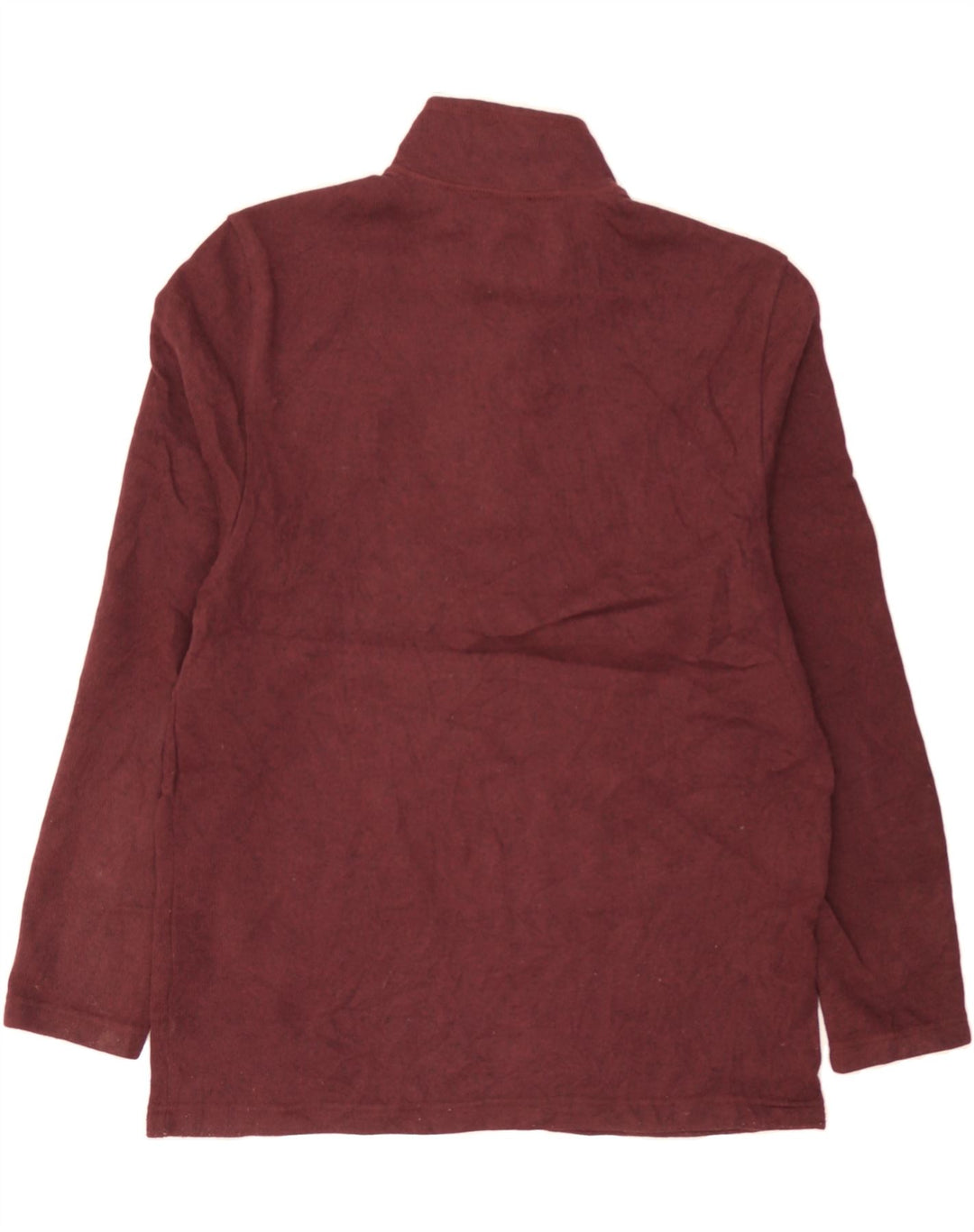IZOD Mens Zip Neck Sweatshirt Jumper Large Burgundy Polyester Vintage Izod and Second-Hand Izod from Messina Hembry 