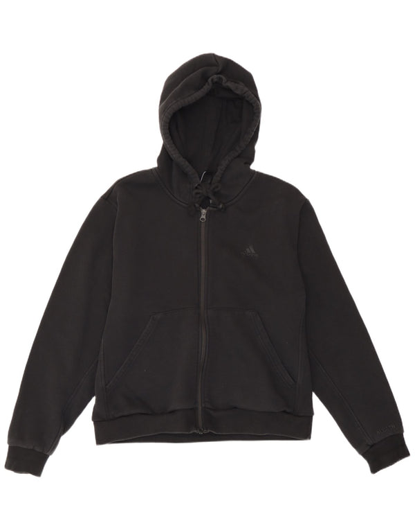 Adidas Dame Hættetrøje Sweater UK 16/18 Stor Sort Bomuld