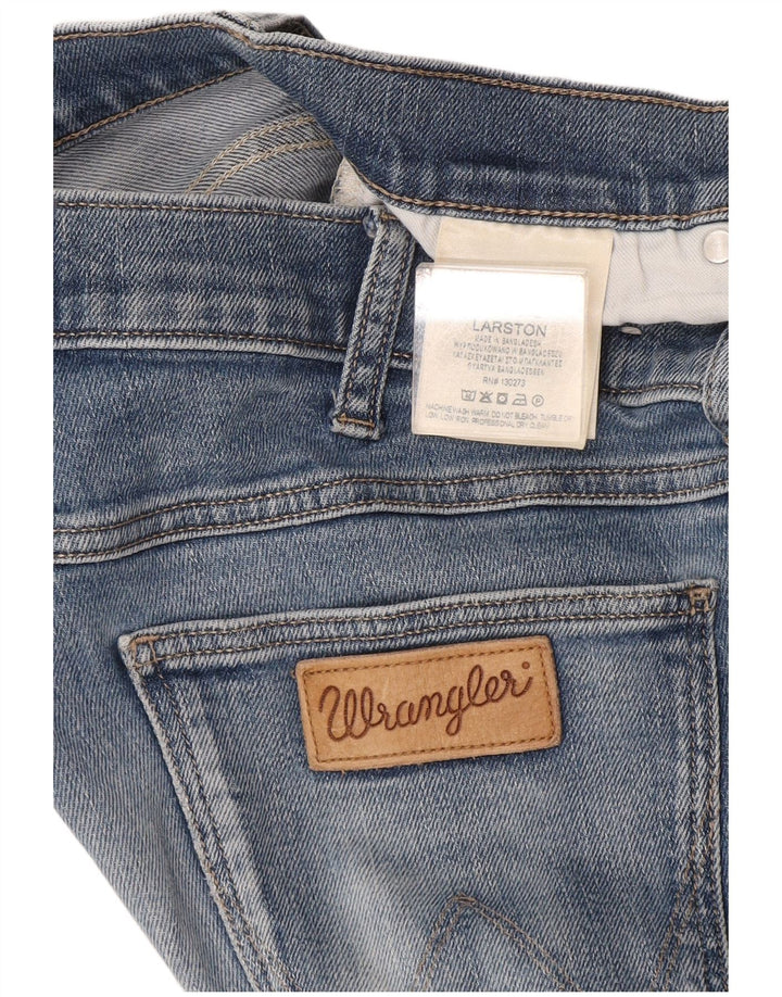 Wrangler Herre Larston Slim Jeans W32 L32 Blå Bomuld